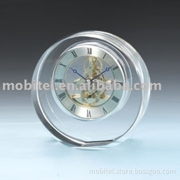 Crystal Skeleton Clock &amp; crystal decoration (M-5011)